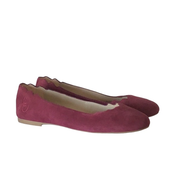 Sam Edelman Fennigan Suede Scalloped Flats, size 7 - Picture 1 of 14